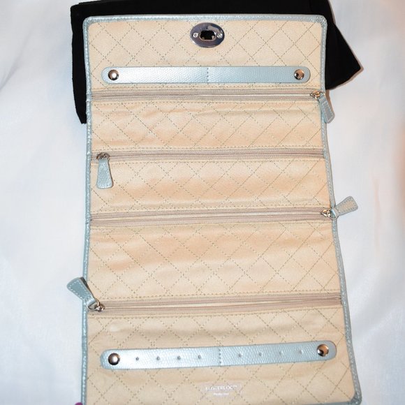 Leather Jewelry Roll Travel/ Storage Case - Picture 3 of 8